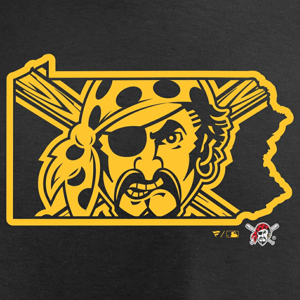 Pittsburgh Pirates Hometown Collection Bucco State Long Sleeve T-Shirt - Black
