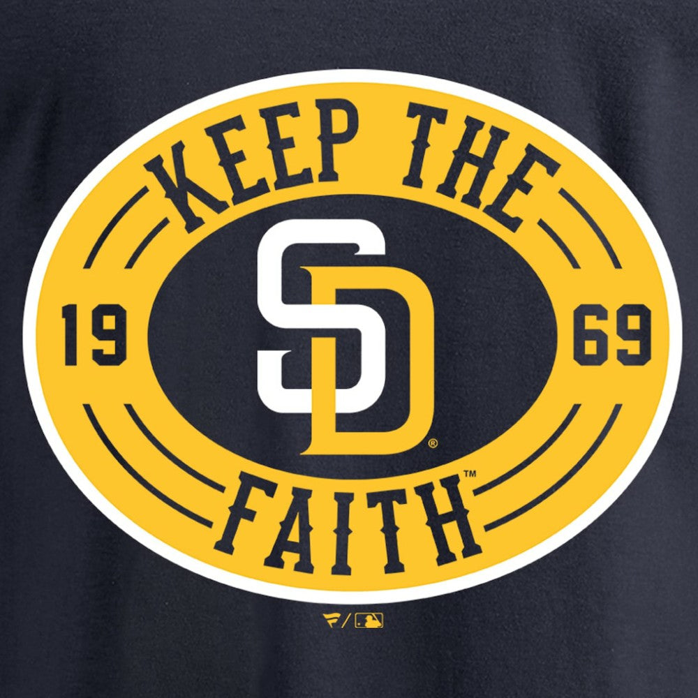 San Diego Padres Hometown Collection Keep the Faith Long Sleeve T-Shirt - Navy