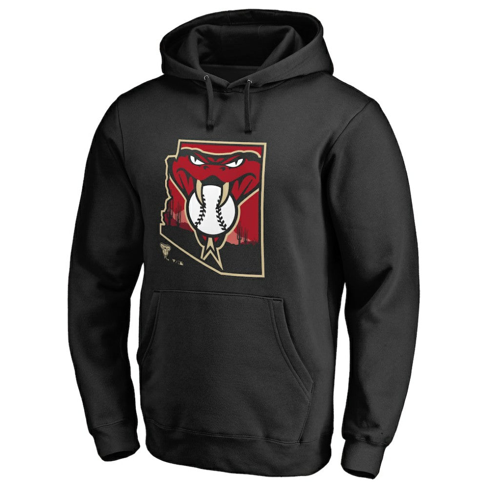 Arizona Diamondbacks Hometown Collection Baja Pullover Hoodie - Black