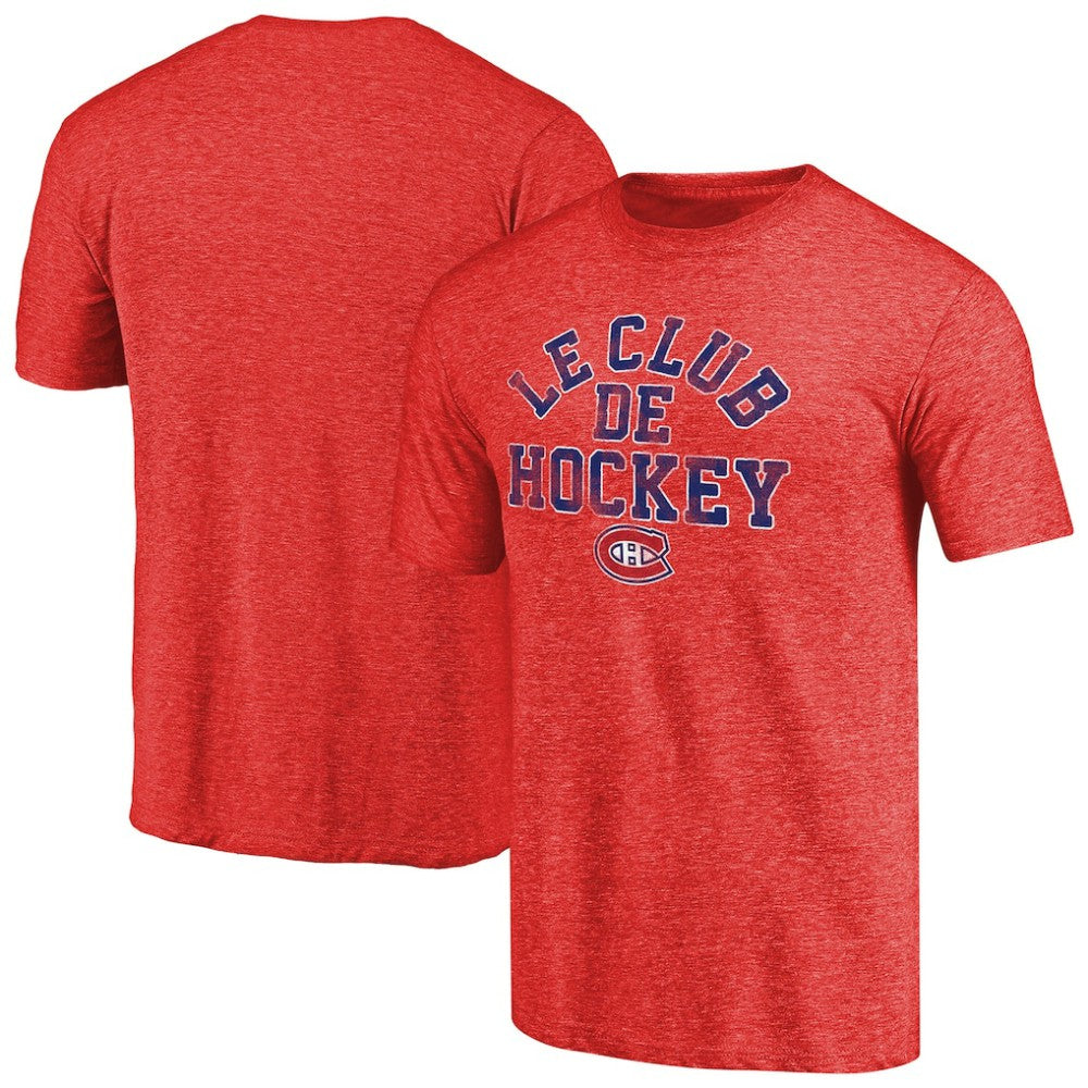 Montreal Canadiens Hometown Collection Le Club Tri-Blend T-Shirt Red