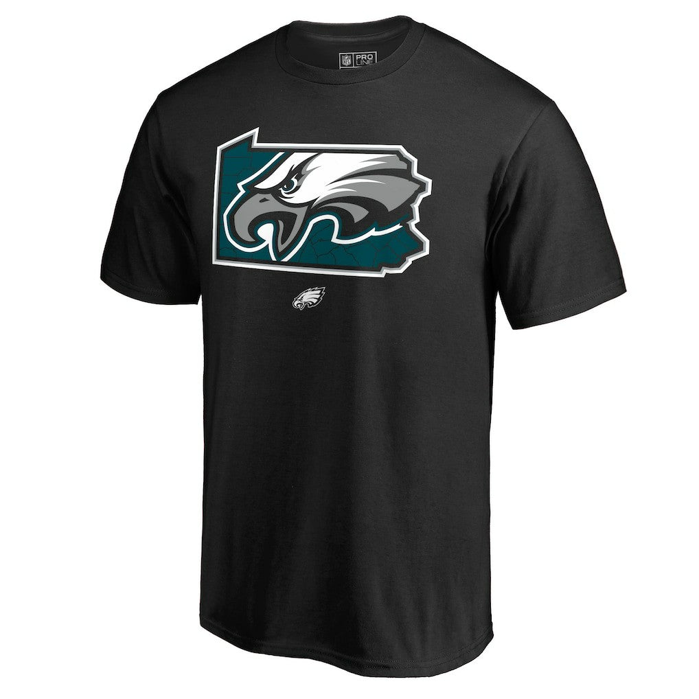 Men's Black Philadelphia Eagles Hometown Collection Eagle State T-Shirt on sale