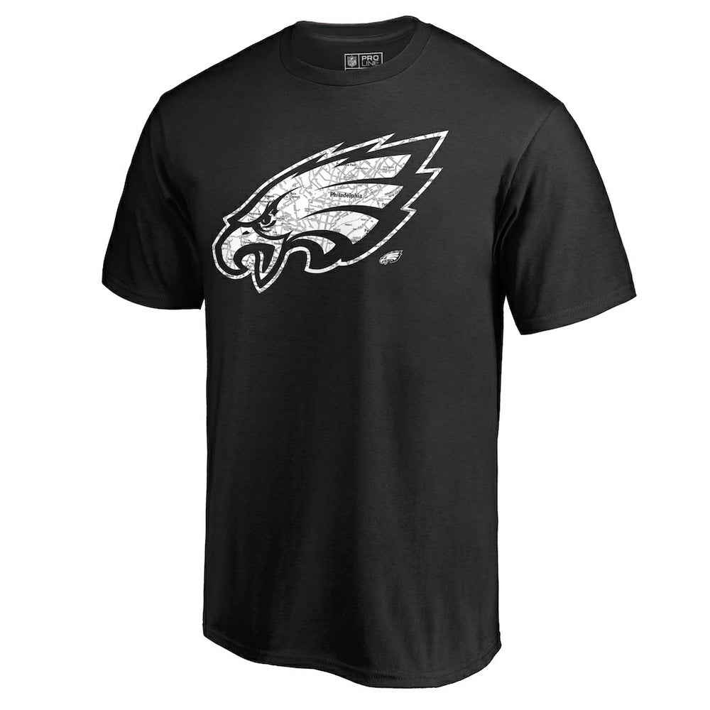 Philadelphia Eagles Hometown Collection On The Map T-Shirt - Black outlet