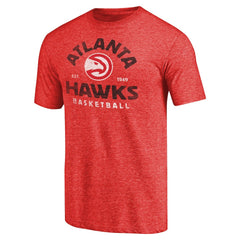 Atlanta Hawks Vintage Arch Tri-Blend T-Shirt - Red shop
