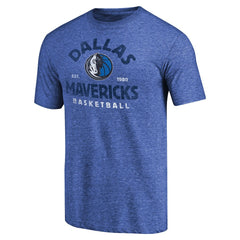 Dallas Mavericks Vintage Arch Tri-Blend T-Shirt sale - Royal shop