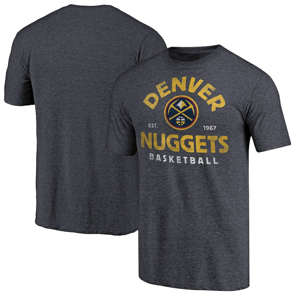 Denver Nuggets Vintage Arch Tri-Blend T-Shirt sale - Navy sale