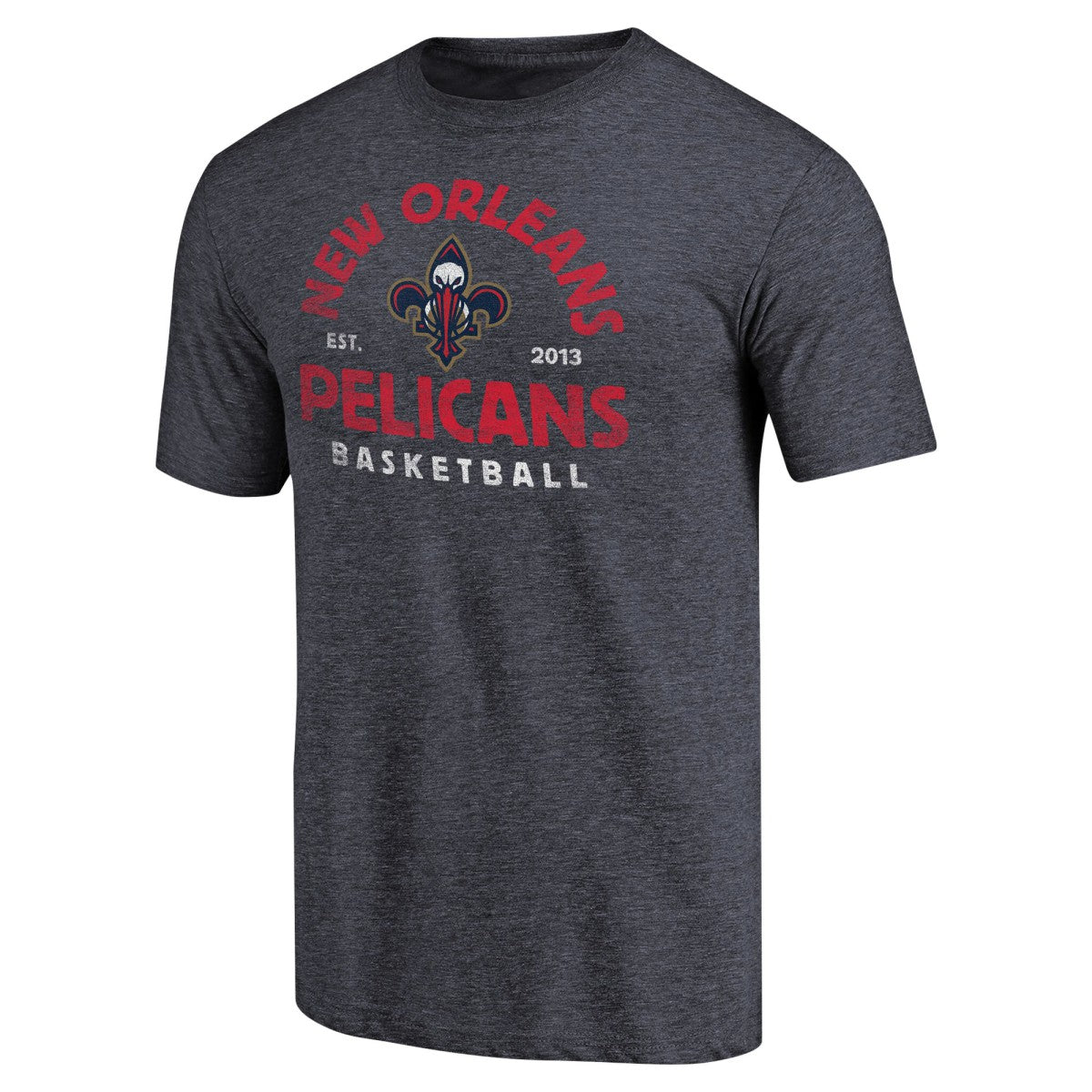New Orleans Pelicans Vintage Arch Tri-Blend T-Shirt - Navy for sale