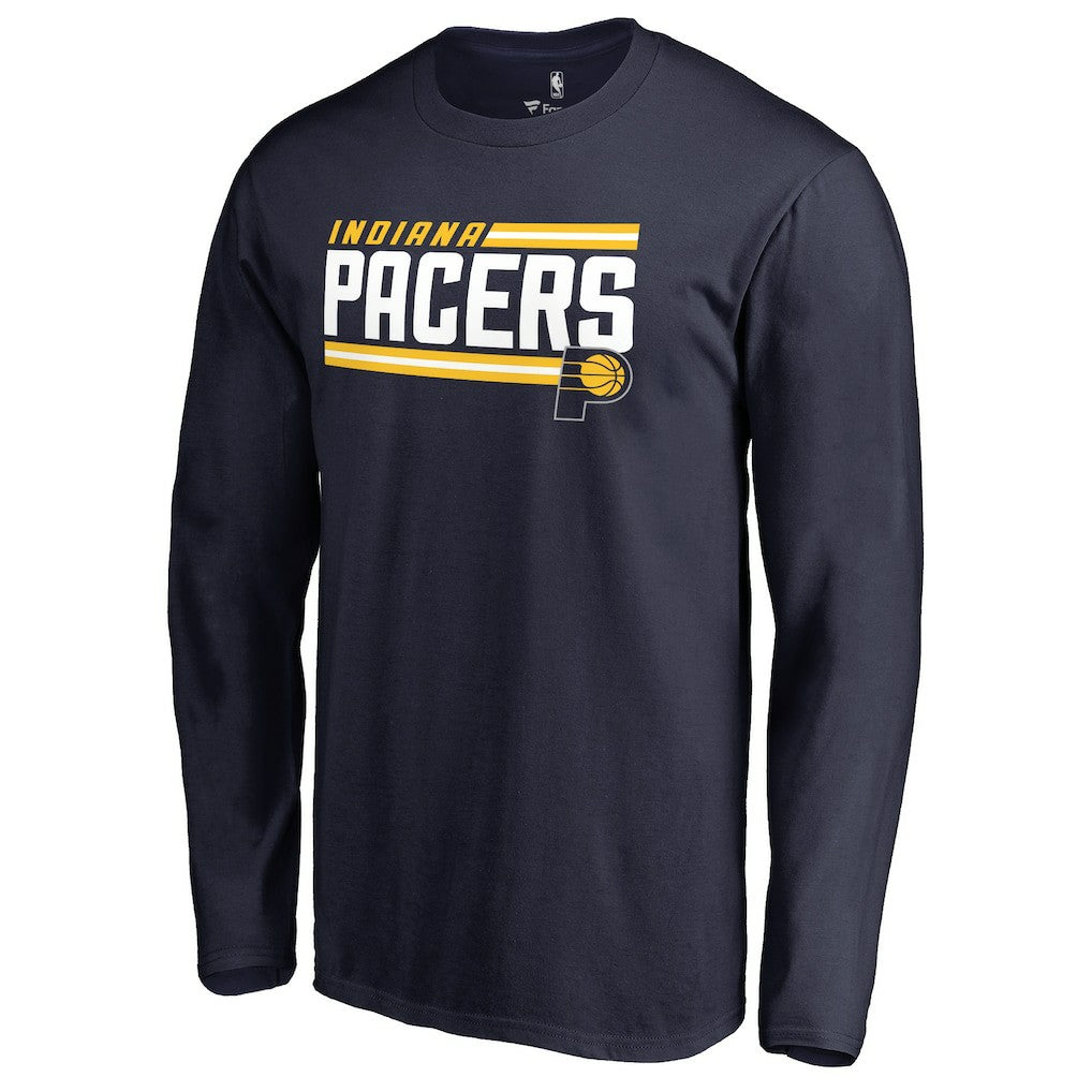 Indiana Pacers Onside Stripe Long Sleeve T-Shirt - Navy sale