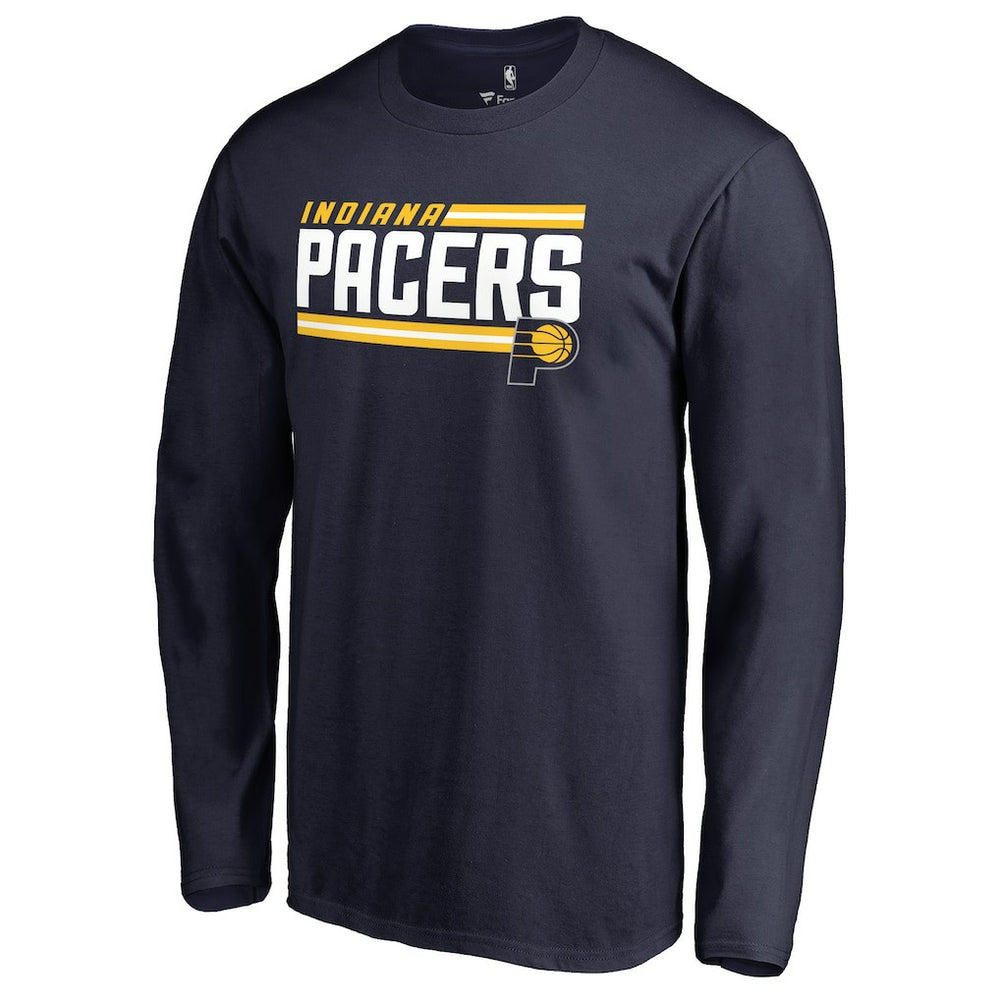 Indiana Pacers Onside Stripe Long Sleeve T-Shirt - Navy sale