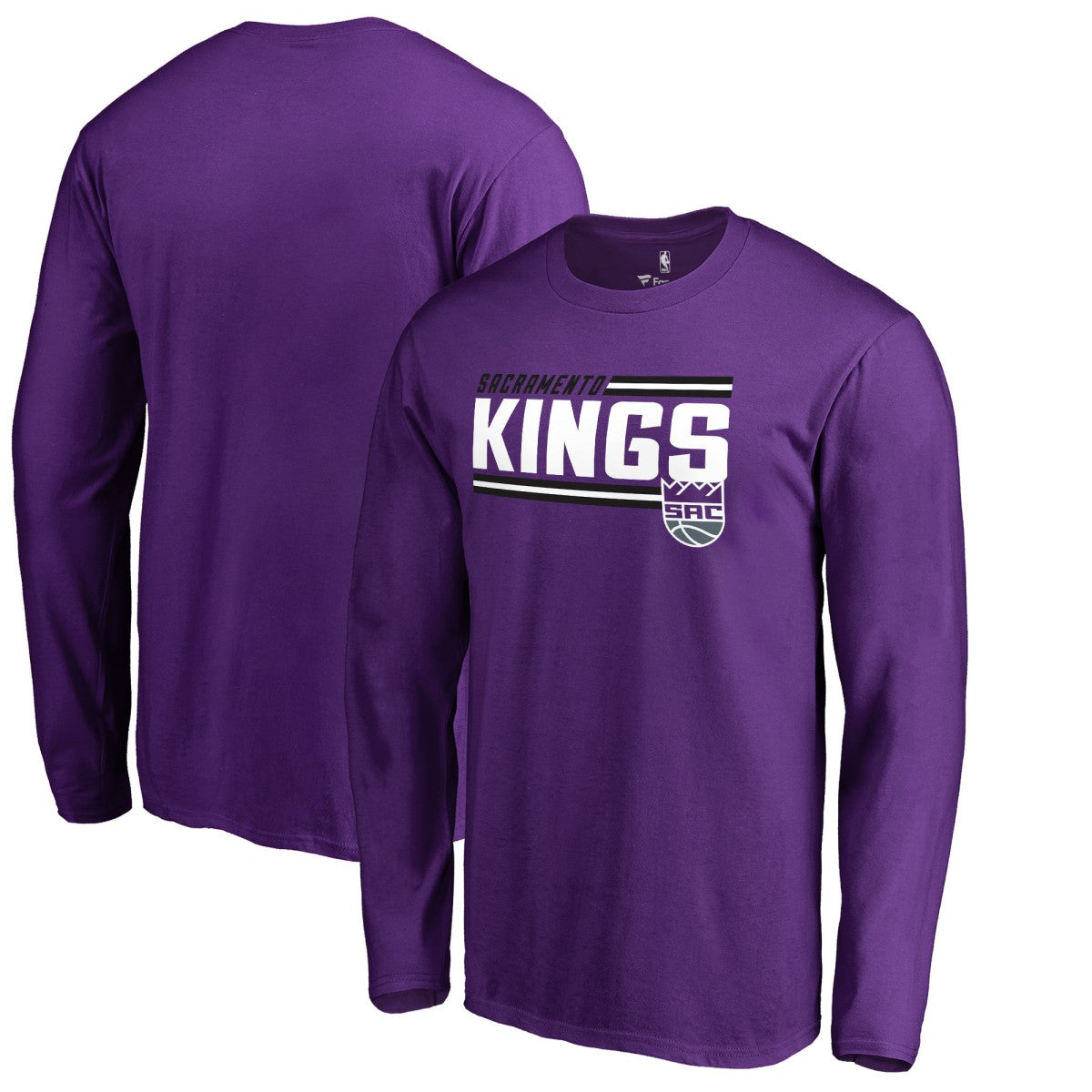 Sacramento Kings Onside Stripe Long Sleeve T-Shirt - Purple for sale