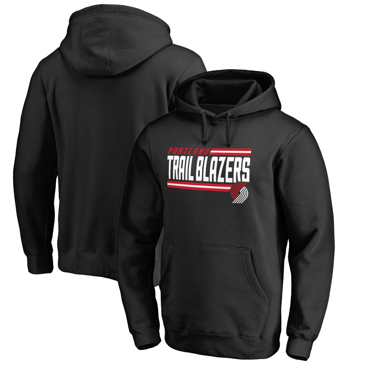 Portland Trail Blazers Onside Stripe Pullover Hoodie - Black online