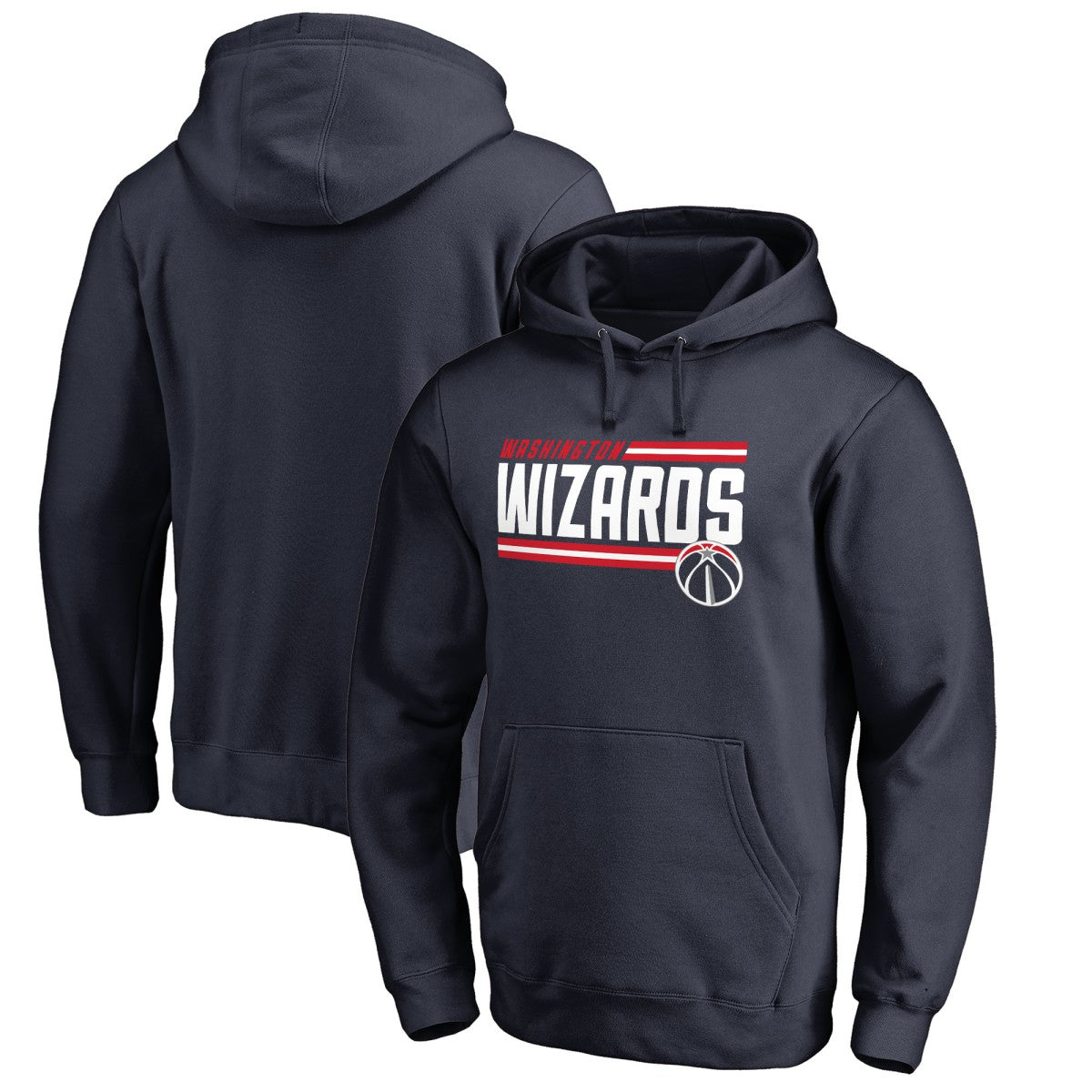 Washington Wizards Onside Stripe Pullover Hoodie - Navy online