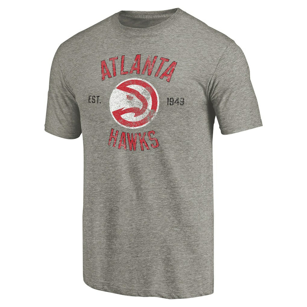 Atlanta Hawks Team Heritage Tri-Blend T-Shirt - Gray for sale