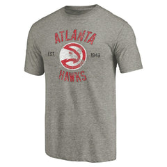 Atlanta Hawks Team Heritage Tri-Blend T-Shirt - Gray for sale