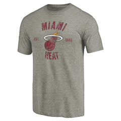 Miami Heat Team Heritage Tri-Blend T-Shirt - Gray sale