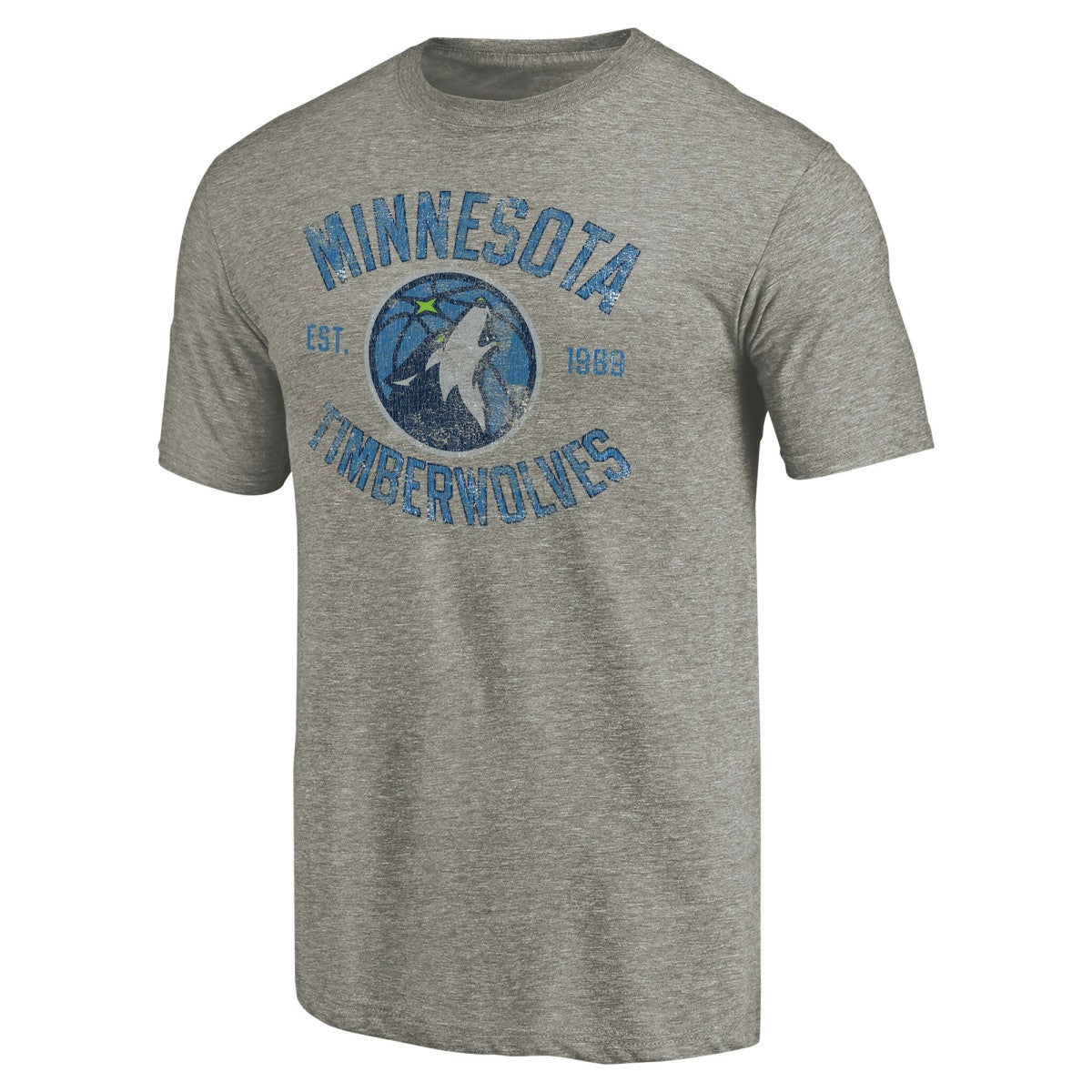 Minnesota Timberwolves Team Heritage Tri-Blend T-Shirt - Gray sale