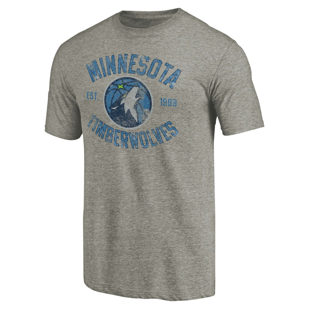 Minnesota Timberwolves Team Heritage Tri-Blend T-Shirt - Gray sale