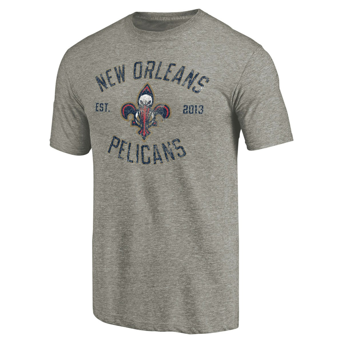 New Orleans Pelicans Team Heritage Tri-Blend T-Shirt - Gray on sale