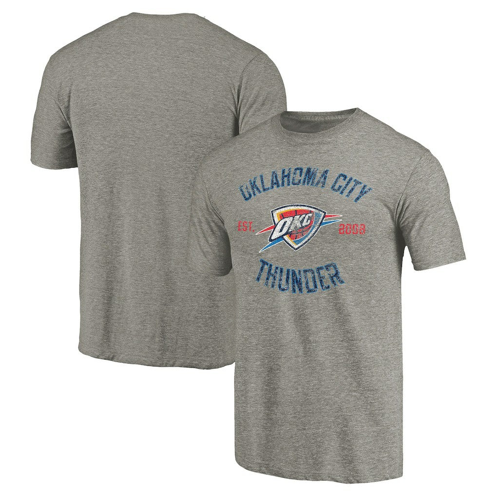 Oklahoma City Thunder Team Heritage Tri-Blend T-Shirt - Gray discount