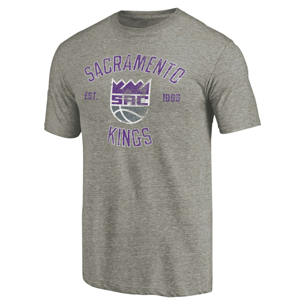 Sacramento Kings Team Heritage Tri-Blend T-Shirt - Gray shop