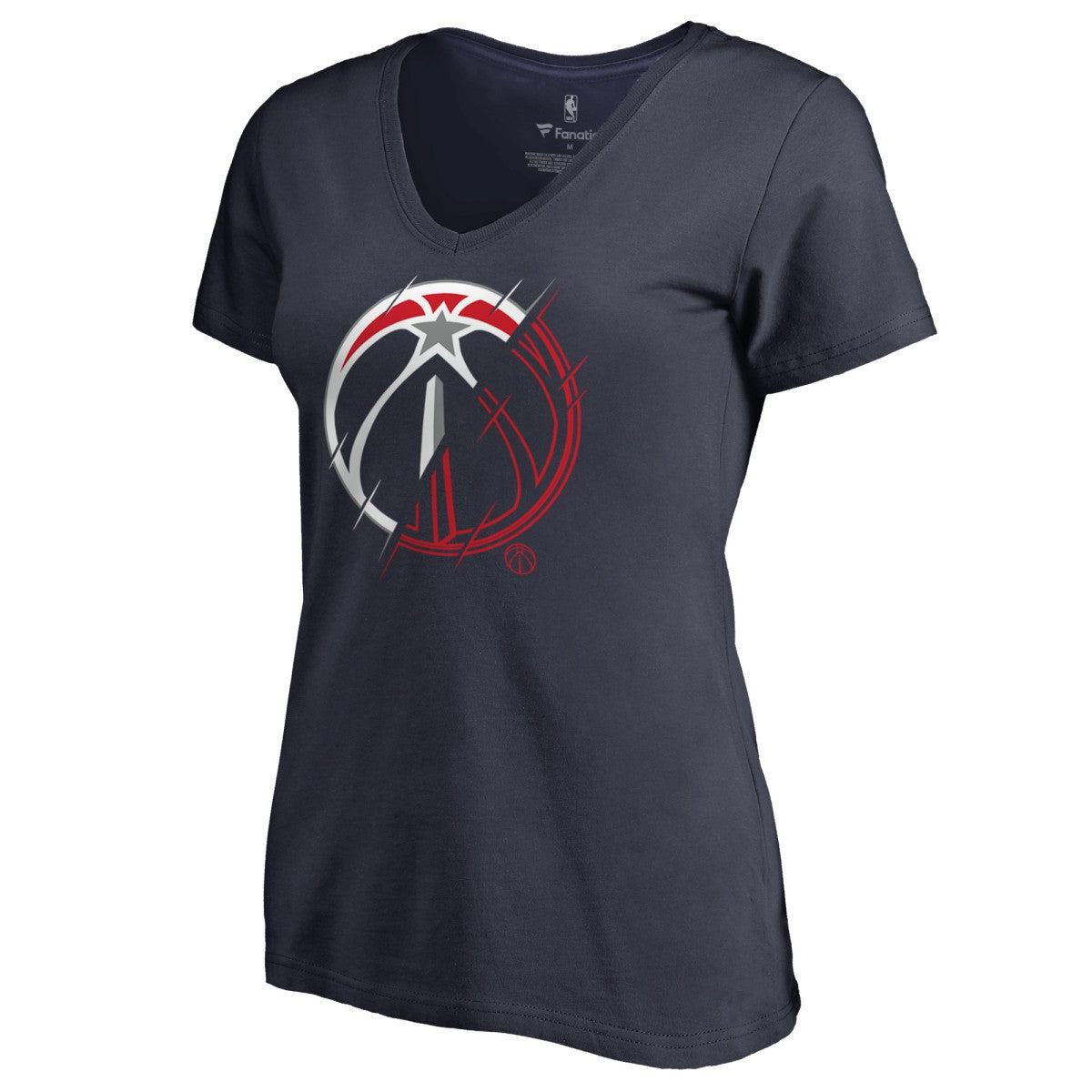 Washington Wizards Women's X-Ray Slim Fit V-Neck T-Shirt - Navy online