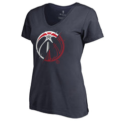 Washington Wizards Women's X-Ray Slim Fit V-Neck T-Shirt - Navy online