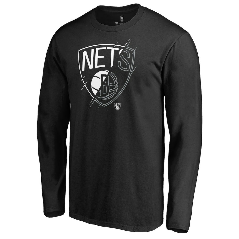 Brooklyn Nets X-Ray Long Sleeve T-Shirt - Black discount