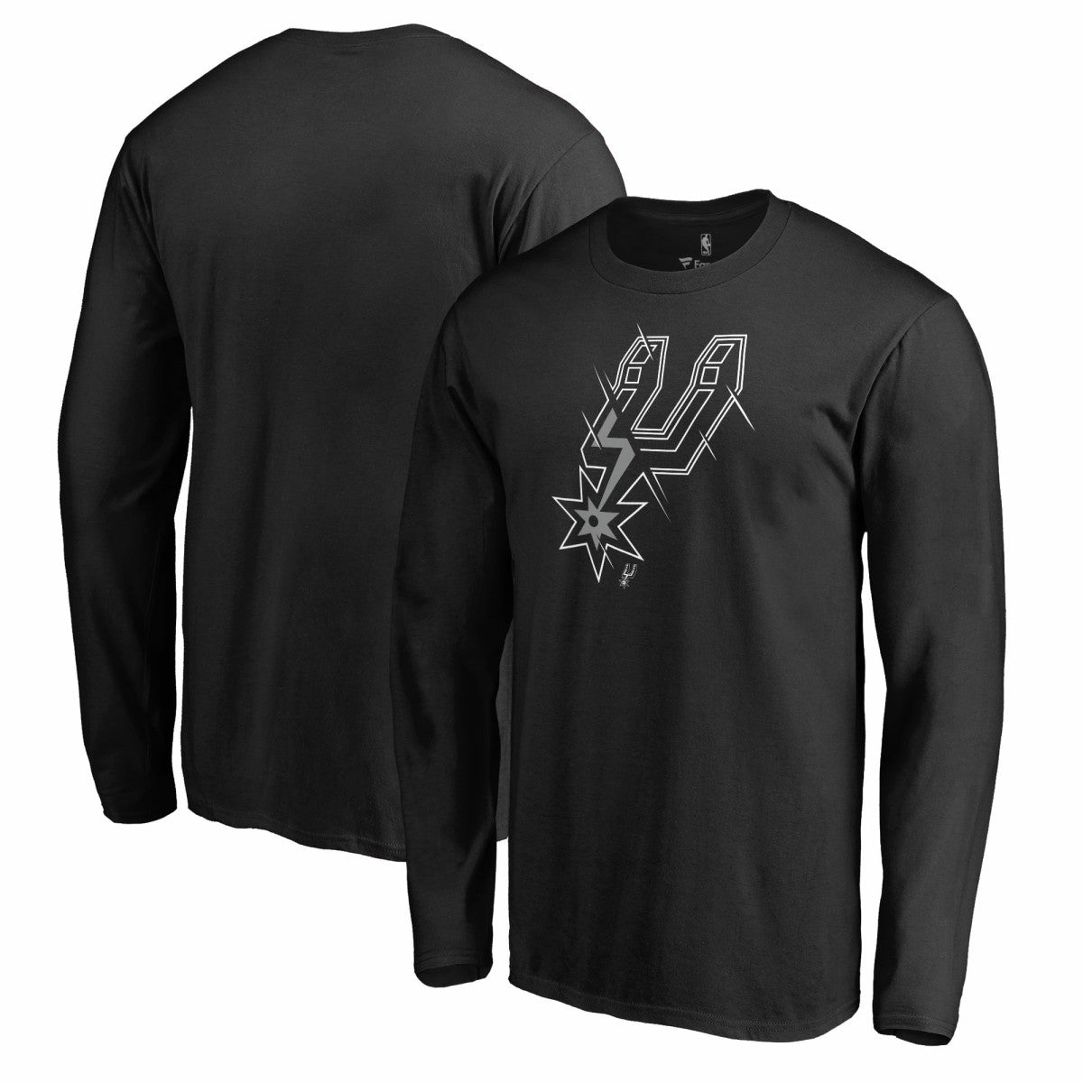 San Antonio Spurs X-Ray Long Sleeve T-Shirt - Black on sale