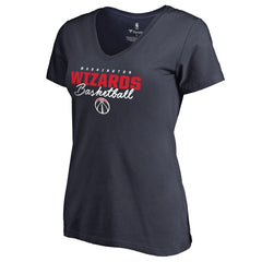 Washington Wizards Women's Script Assist V-Neck T-Shirt - Navy on sale