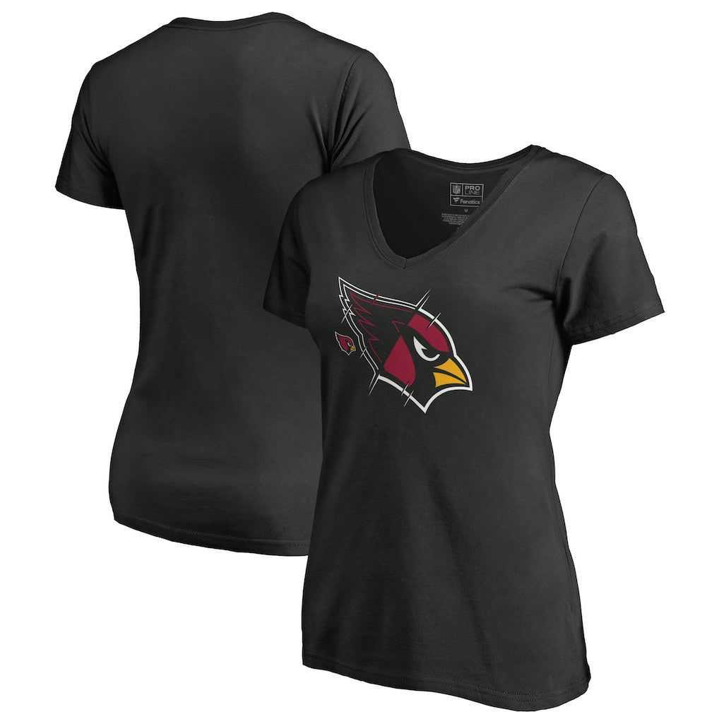 Arizona Cardinals Women's X-Ray Slim Fit V-Neck T-Shirt - Black on sale