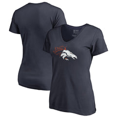 Denver Broncos Women's X-Ray V-Neck T-Shirt - Navy cheap