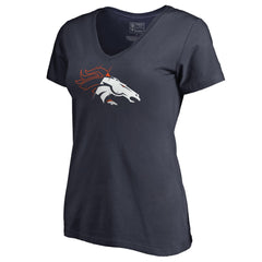 Denver Broncos Women's X-Ray V-Neck T-Shirt - Navy cheap