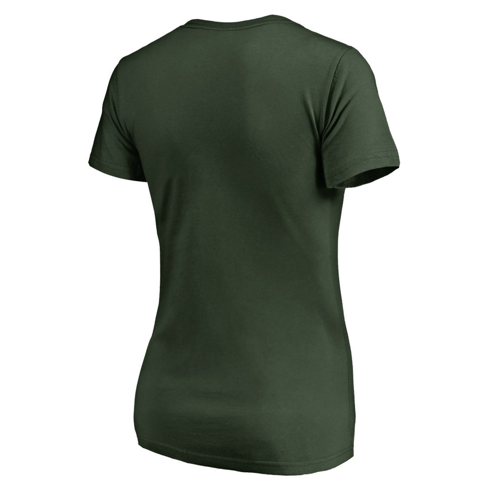Green Bay Packers Women's X-Ray Slim Fit V-Neck T-Shirt - Green online