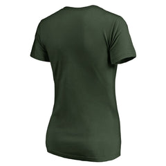 Green Bay Packers Women's X-Ray Slim Fit V-Neck T-Shirt - Green online