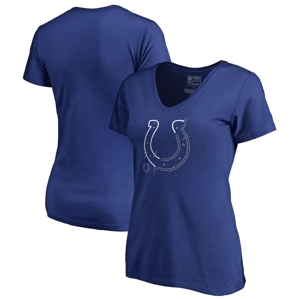 Indianapolis Colts Women's X-Ray Slim Fit V-Neck T-Shirt - Royal online