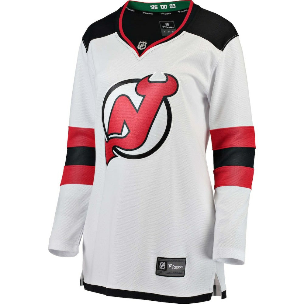 New Jersey Devils Fanatics Women's Away Breakaway Jersey White