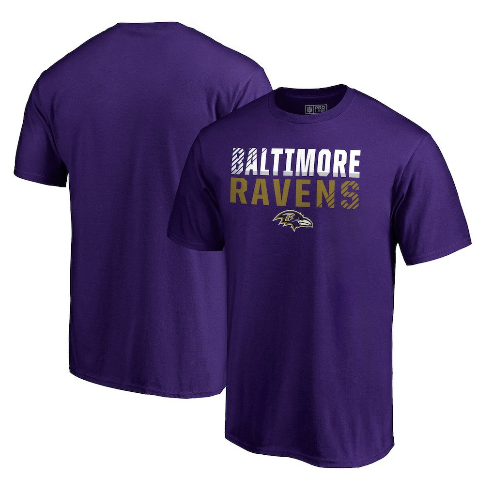 Baltimore Ravens Iconic Collection Fade Out T-Shirt - Purple discount