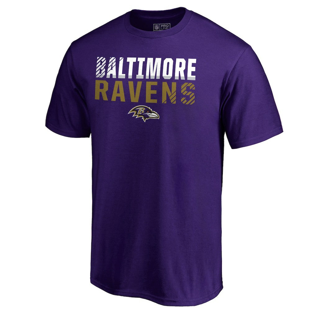 Baltimore Ravens Iconic Collection Fade Out T-Shirt - Purple discount