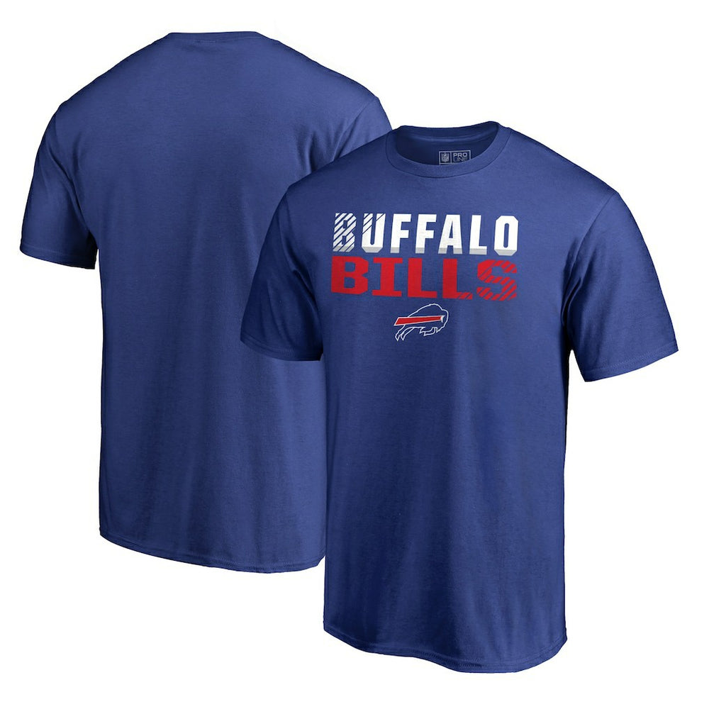 Buffalo Bills Iconic Collection Fade Out T-Shirt - Royal discount