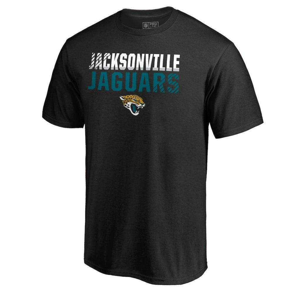 Jacksonville Jaguars Iconic Collection Fade Out T-Shirt - Black outlet