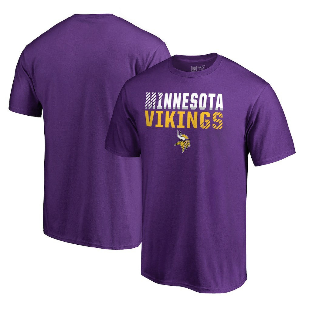 Minnesota Vikings Iconic Collection Fade Out T-Shirt - Purple discount