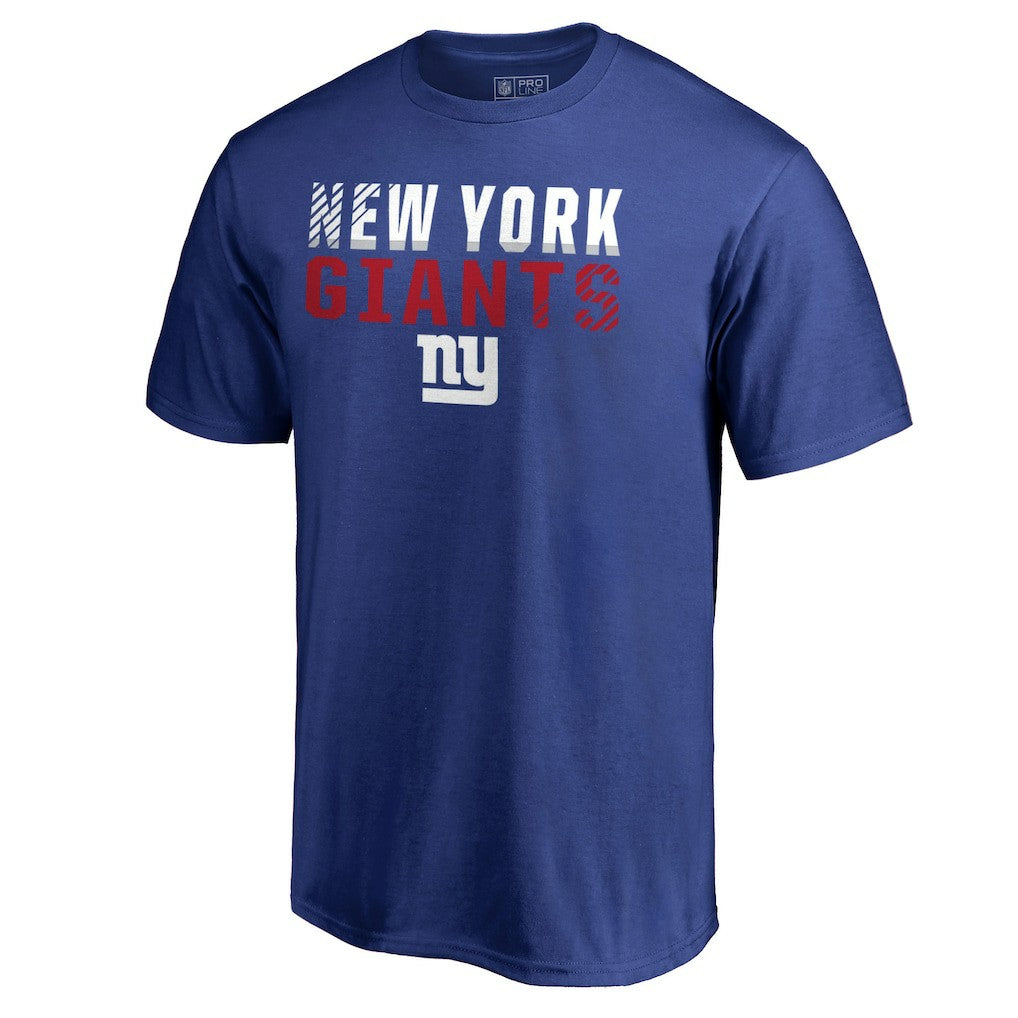 New York Giants Iconic Collection Fade Out T-Shirt - Royal outlet