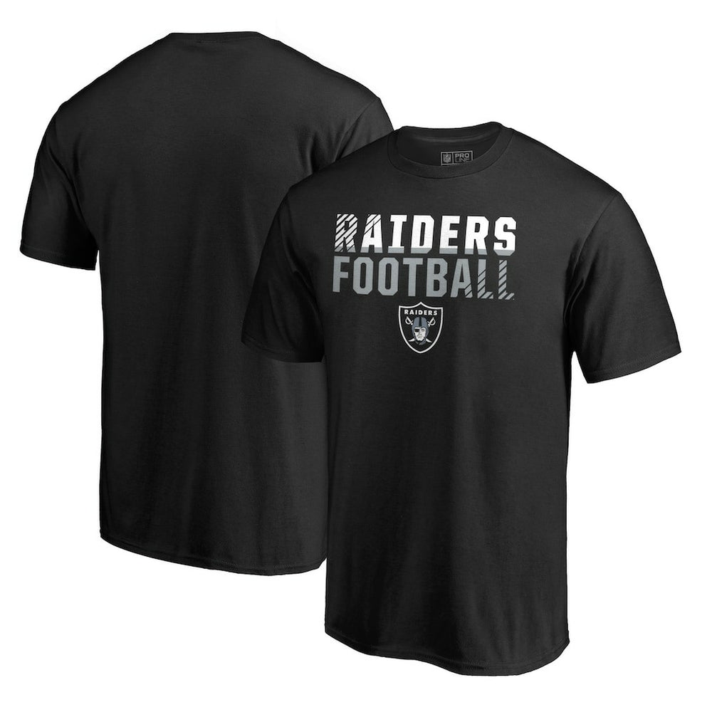 Las Vegas Raiders Iconic Collection Fade Out T-Shirt - Black sale