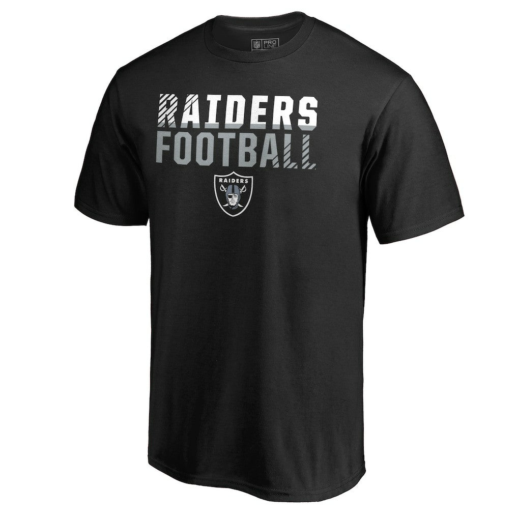 Las Vegas Raiders Iconic Collection Fade Out T-Shirt - Black sale