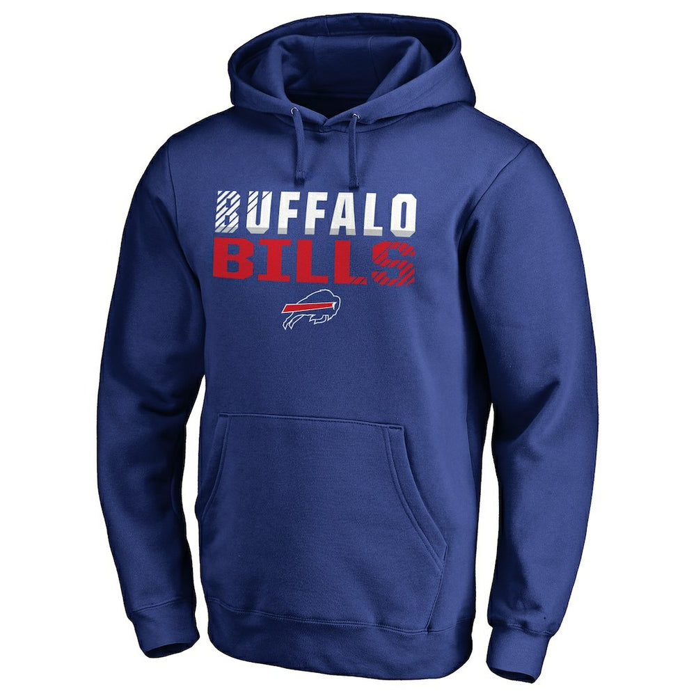 Buffalo Bills Iconic Collection Fade Out Pullover Hoodie - Royal online
