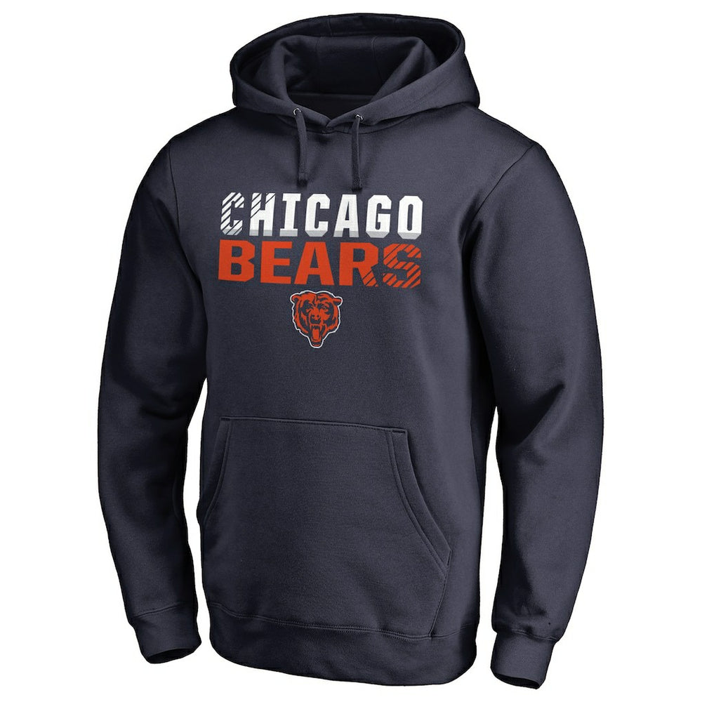 Chicago Bears Iconic Collection Fade Out Pullover Hoodie - Navy outlet