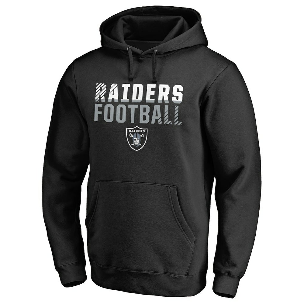 Las Vegas Raiders Iconic Collection Fade Out Pullover Hoodie - Black cheap