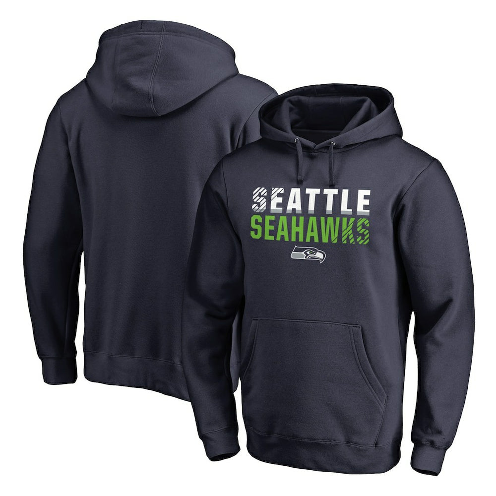 Seattle Seahawks Iconic Collection Fade Out Pullover Hoodie - College Navy outlet