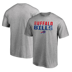 Buffalo Bills Iconic Collection Fade Out T-Shirt - Ash for sale