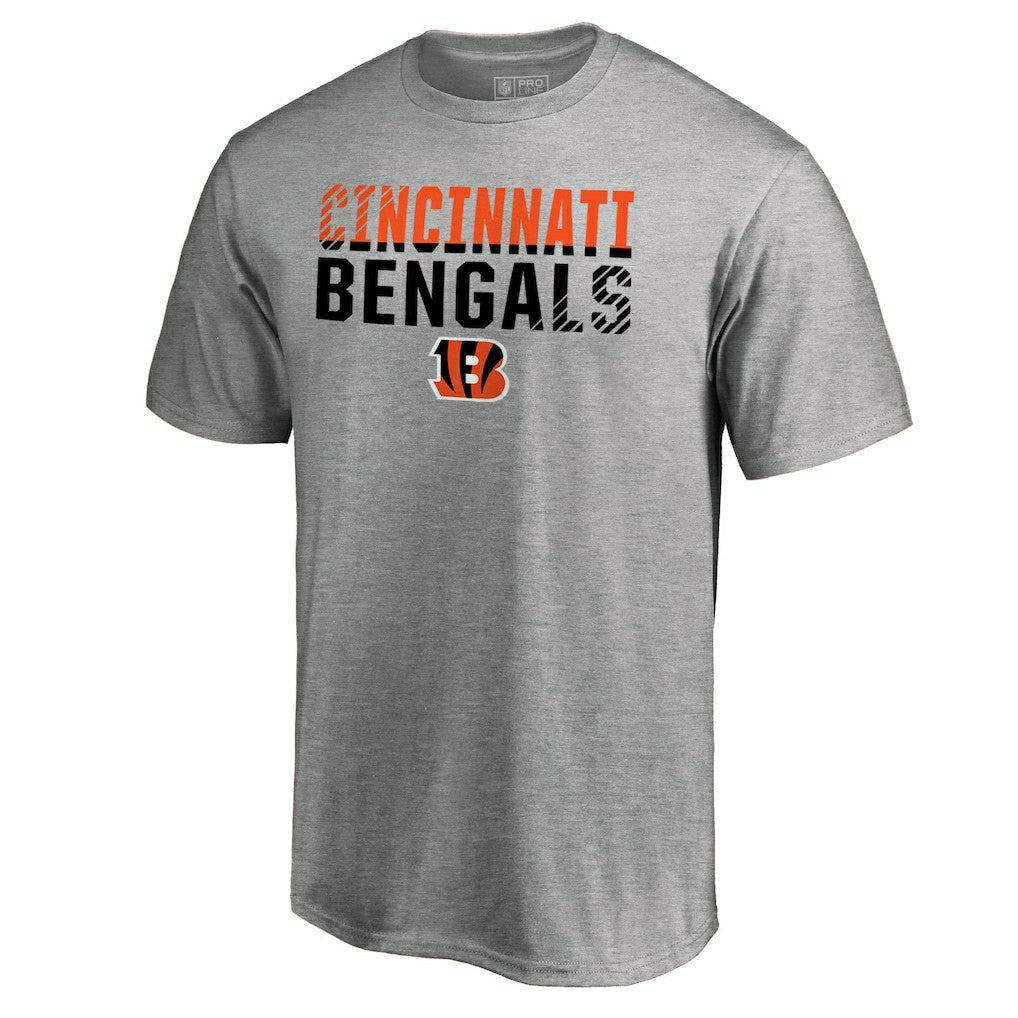 Cincinnati Bengals Iconic Collection Fade Out T-Shirt - Ash outlet