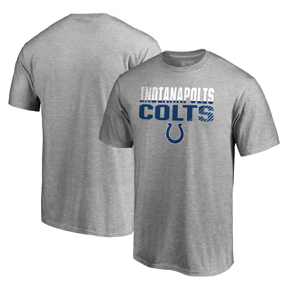 Indianapolis Colts Iconic Collection Fade Out T-Shirt - Ash on sale